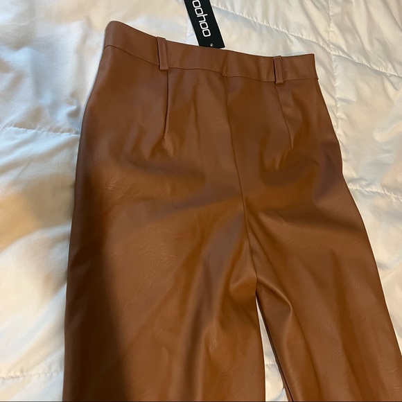 Brown leather pants Boohoo - Picture 4 of 4